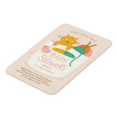 Magnet Flexible Tricot Kitten Baby shower magnétique (Côté Gauche)