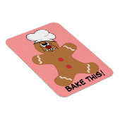 Magnet Flexible Tricoter Gingerbread Homme Cookie (Côté Droit)