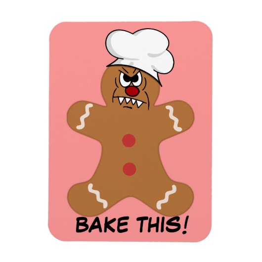 Magnet Flexible Tricoter Gingerbread Homme Cookie (Vertical)