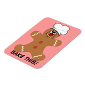 Magnet Flexible Tricoter Gingerbread Homme Cookie (Côté Gauche)