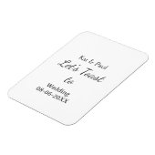 Magnet Flexible Trinquons au mariage nom date simple couple (Côté Gauche)