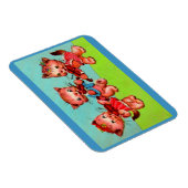 Magnet Flexible trio de violonistes kitten (Côté Droit)