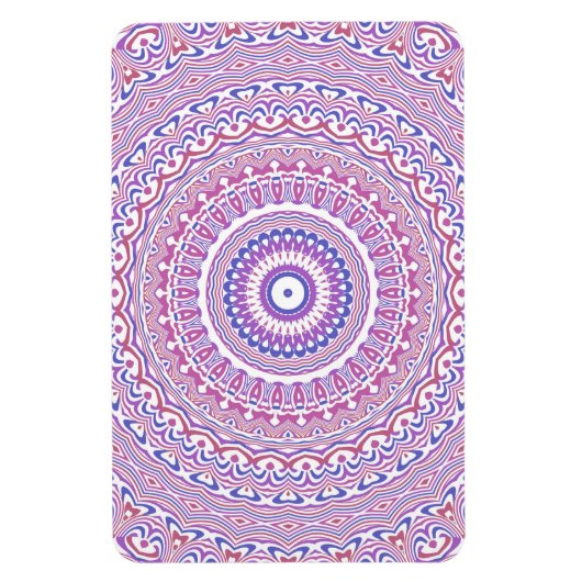 Magnet Flexible Trippie Hippie Boho Super Bohemian Kaleidoscope (Vertical)