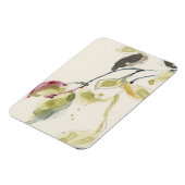 Magnet Flexible Triptyque de branche feuille aquarelle (Côté Gauche)