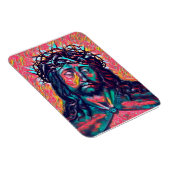 Magnet Flexible Triste Jésus Christ Face à la couronne Thorn Art A (Côté Droit)