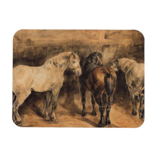 Magnet Flexible Trois chevaux dans leur stabilité