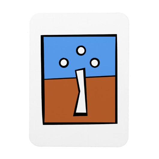 MAGNET FLEXIBLE TROIS CROIX DE BALLE (Vertical)