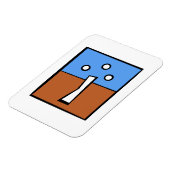 MAGNET FLEXIBLE TROIS CROIX DE BALLE (Côté Gauche)