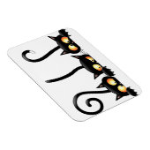 Magnet Flexible Trois Curieux Chats Noirs (Côté Droit)