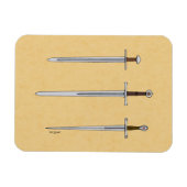 Magnet Flexible Trois épées médiévales 2016 (Horizontal)