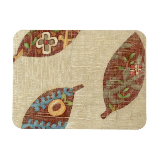 Magnet Flexible Trois Feuilles sur l'Arrière - plan Texture Linen (Horizontal)