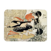 Magnet Flexible Trois filles barbotant dans une rivière, de la mod (Horizontal)