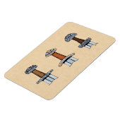Magnet Flexible Trois Hillets d'épée viking (Côté Gauche)