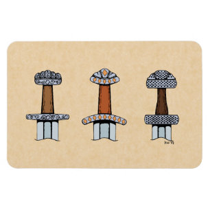 Magnet Flexible Trois Hillets d'épée viking