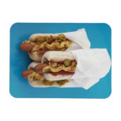 Magnet Flexible Trois hot dogs en petits pains (Horizontal)