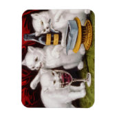 Magnet Flexible Trois Jolly Kittens à la fête (Vertical)