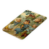 Magnet Flexible Trois Petits Chiens Vintage Fairy Tale (Côté Gauche)