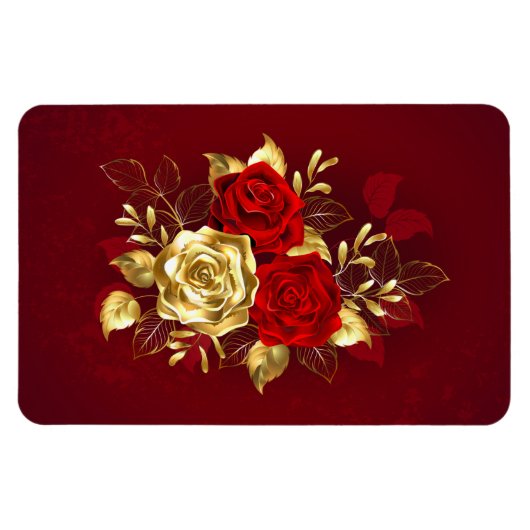 Magnet Flexible Trois Roses de bijoux (Horizontal)