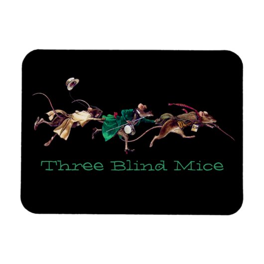 Magnet Flexible Trois souris aveugles (Horizontal)