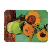 Magnet Flexible Trois tournesols dans un vase par Vincent van Gogh (Horizontal)