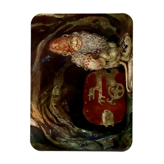 Magnet Flexible "Troll Door" de John Bauer (Vertical)