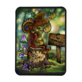 Magnet Flexible Troll Souche "Pas d'humains" (Vertical)