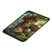 Magnet Flexible Troll Souche "Pas d'humains" (Côté Gauche)