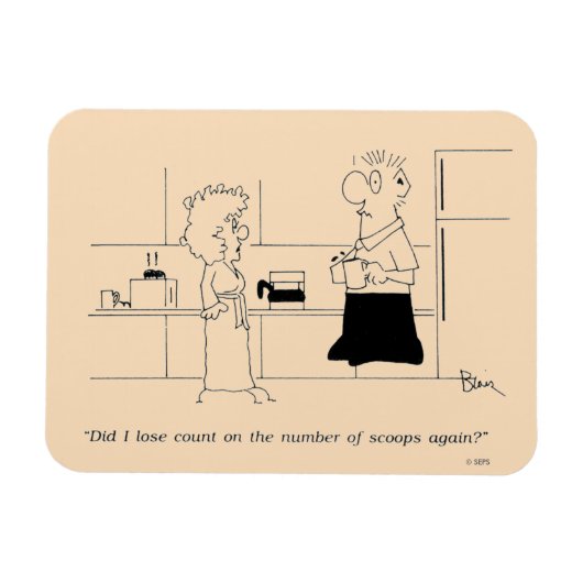 Magnet Flexible Trop de café (Horizontal)