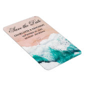Magnet Flexible Tropical Beach Destination Wedding Enregistrer la (Côté Droit)