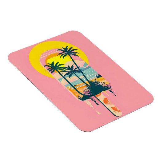 Magnet Flexible Tropical Summer Sunset Sweets Paradise (Côté Droit)