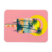 Magnet Flexible Tropical Summer Sunset Sweets Paradise (Horizontal)