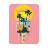 Magnet Flexible Tropical Summer Sunset Sweets Paradise (Vertical)