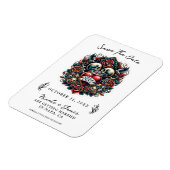 Magnet Flexible True Love Skeleton Heart Tattoo Enregistrer la dat (Côté Gauche)