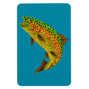Magnet Flexible Truite arc-en-ciel feuille Aspen 1