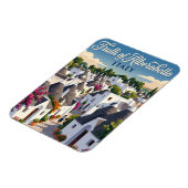 Magnet Flexible Trulli d'Alberobello Italie (Côté Gauche)
