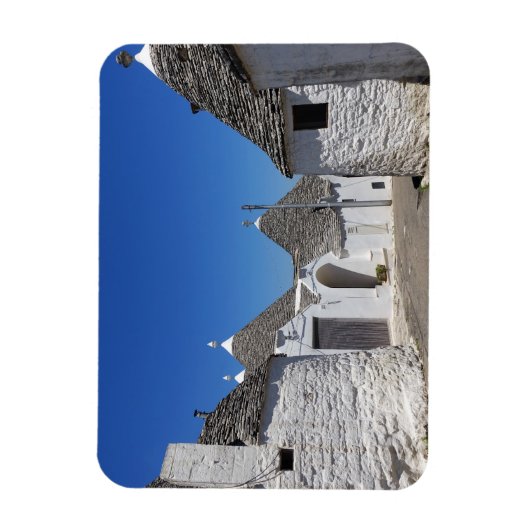 Magnet Flexible Trulli maisons dans Alberobello aimant rectangulai (Vertical)