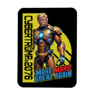 Magnet Flexible Trump 2076   Campagne présidentielle martienne
