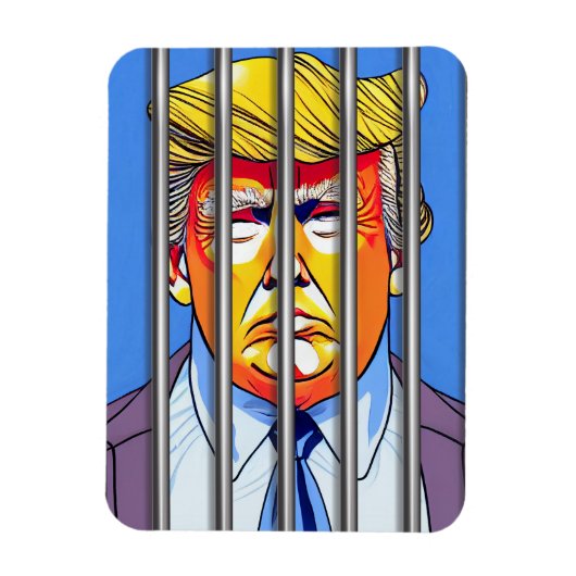 Magnet Flexible Trump en prison Aimant photo flexible (Vertical)