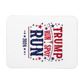 Magnet Flexible Trump Run Spot Run Funny Election Debate (Horizontal)