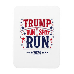 Magnet Flexible Trump Run Spot Run Funny Election Debate