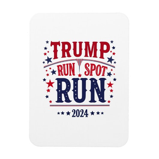 Magnet Flexible Trump Run Spot Run Funny Election Debate (Vertical)