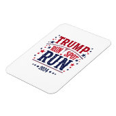Magnet Flexible Trump Run Spot Run Funny Election Debate (Côté Gauche)