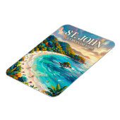 Magnet Flexible Trunk Bay Îles Vierges américaines (Côté Gauche)