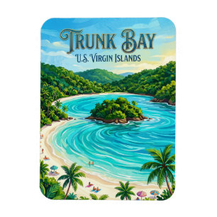 Magnet Flexible Trunk Bay Îles Vierges des États-Unis