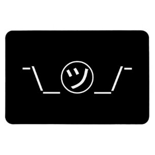 Magnet Flexible Tsu Kana Shrug Emoticon -\_ ㋡_/+Japonais Kaomoji