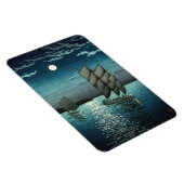 Magnet Flexible Tsuchiya Koitsu - Bateaux à Shinagawa, Nuit (Côté Droit)
