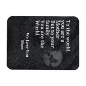 Magnet Flexible Tu es notre maman du monde (Horizontal)