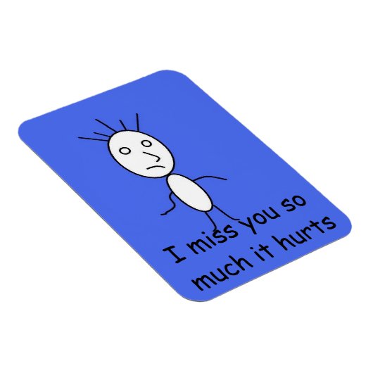 Magnet Flexible 'Tu me manques' aimant (Côté Droit)