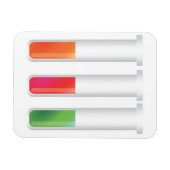 Magnet Flexible Tubes à essai scientifiques (Horizontal)
