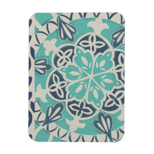 Magnet Flexible Tuile bleue I de batik